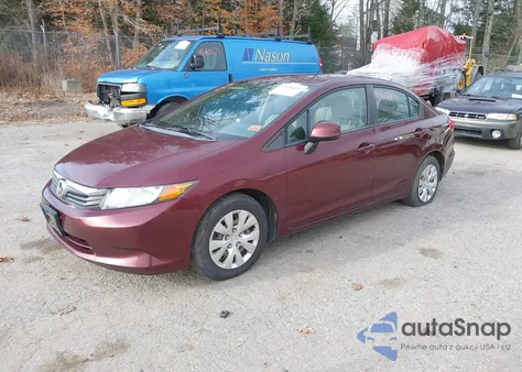 2012 Honda Civic Lx from USA, damaged, VIN 2HGFB2F56CH590578